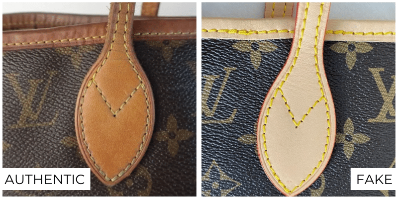 real louis vuitton leather vs fake